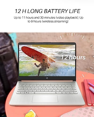 Image of HP 14 inch Laptop for Work & Study, Intel Celeron N4120, 16GB RAM, 384GB Storage(128 GB eMMC + 256 GB MicroSD), Intel UHD Graphics, Lightweight & Portable, Windows 11 Pro & MS Office Lifetime License