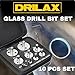 Drilax 10-Piece Diamond Drill Bit Set (1/4