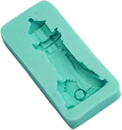 Miniatura 5 de Moldes de fundición de silicona, molde de vela de faro 3D, molde de vela de fondant casero, bandeja para hornear pastelería de chocolate, molde para