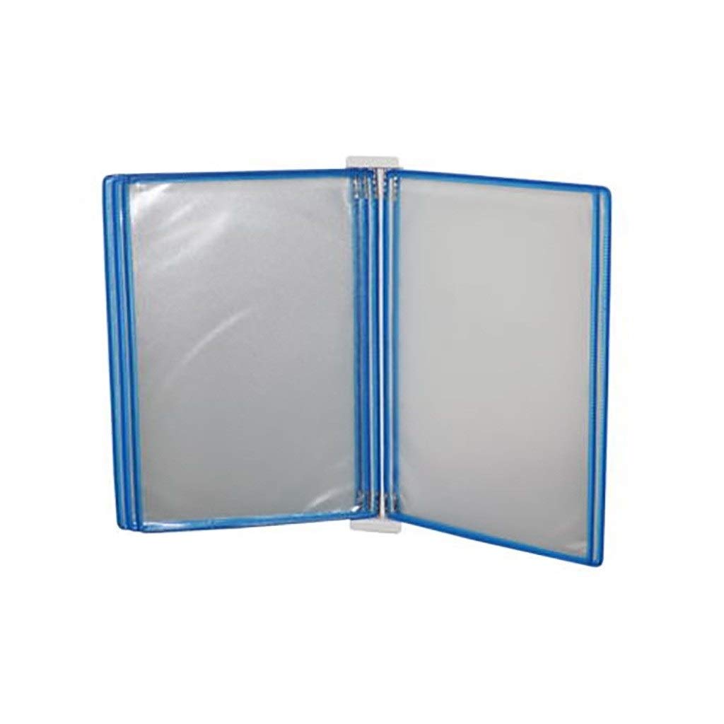 Archivador de escritorio y expositor de pared para Flipbooks A4, 5 paneles y 10 bolsillos, multicolor, 35 x 24 x 4 cm, perfecto para carteles y oficina