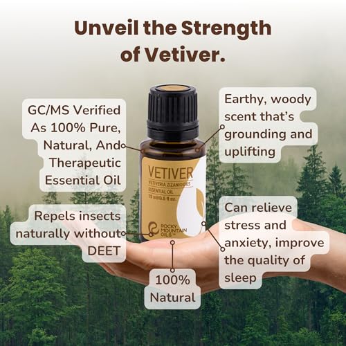 Aceite Esencial Vetiver 15ml para Aromaterapia miniatura 3