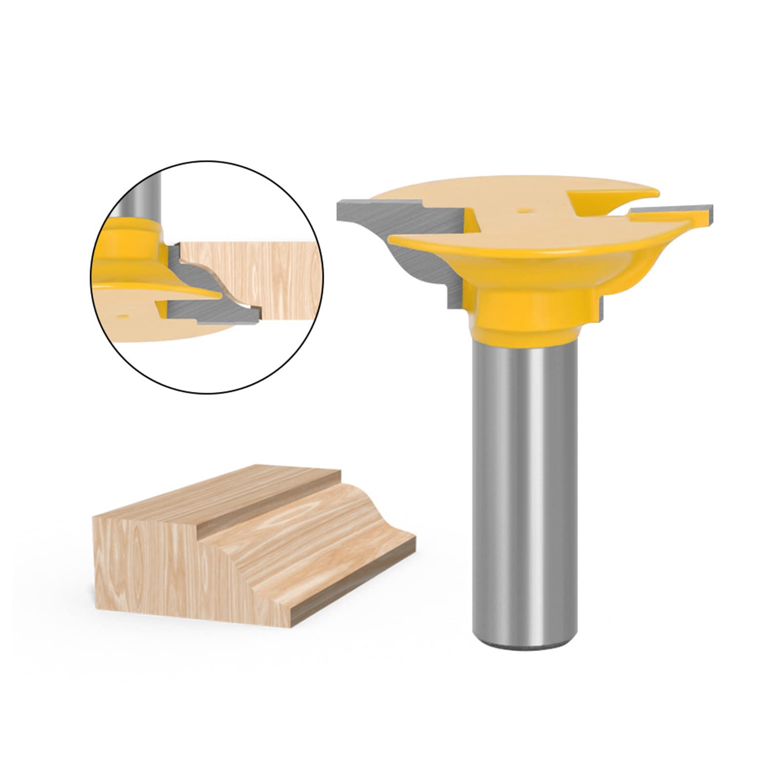 12mm Shank Milling Cutter – Entry & Interior Door Router Bit For Woodworking Machines, Solid Hardened Steel