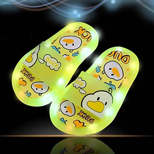 Toddler Kids Flashing Lights Slippers Cute Animal Cartoon Indoor Outdoor Summer Sandals Boys Girls Light Up Shoes2