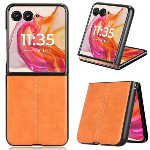 Hülle Case for Razr5 Cover,Leather Shell Business Armor Slim Bumper Shield for Motorola Razr 50 Ultra(25)