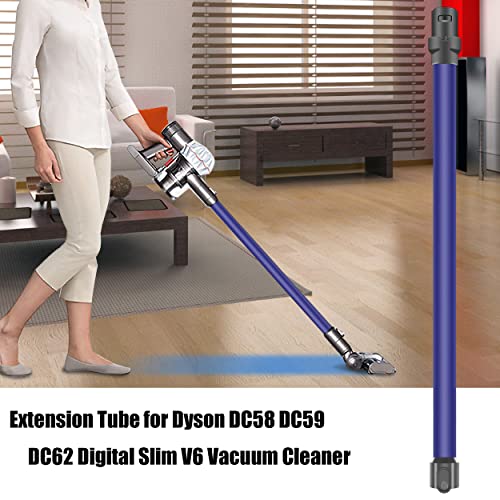 Italdos Teleskop-Schlauch, Verlängerung für Dyson V6 Animal, 73 cm, Schnellentriegelungsschlauch - Blau