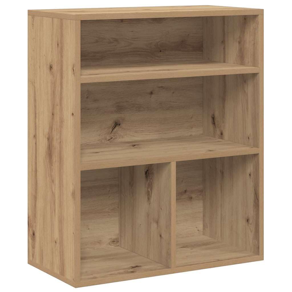 Kostek - Trwałe Drewno, Drewniane Drewno, Drewniana Półka Książki, z Wieloma Półkami do Przechowywania, do Biura Domowego, Salonu, Jadalni (60 x 30 x 71,5 cm)