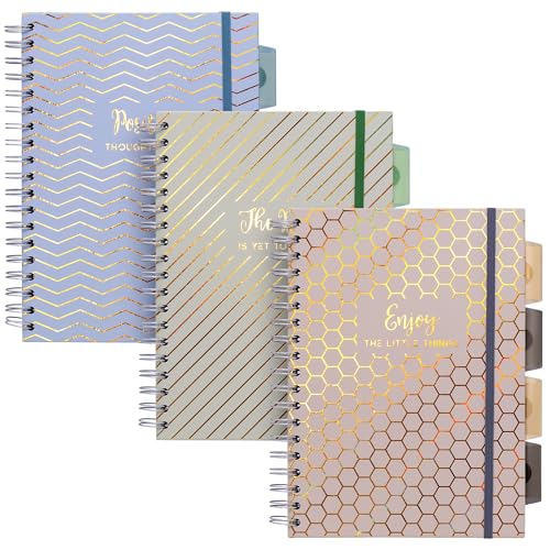 Cahier à spirales avec intercalaires amovibles B5 pour trier vos cours et projets
