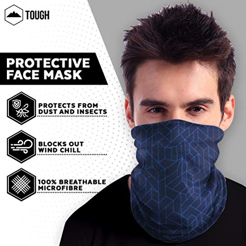 Tough Headband Neck Gaiter Mask For Men & Women - Neck Gaiter Face Mask & Dust Protection W/Uv For Fishing, Running & Hiking #TOP1