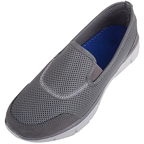 Baskets légères en maille pour homme pour le sport, la marche, la gym, la course à pied - Gris - gris, 42 2/3 EU Cover