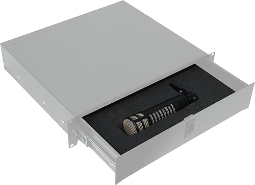 Vista 25 de Gator Rackworks GRW-DRWSH3 - Cajón de montaje en rack de 3U con cerradura, 10 pulgadas de profundidad