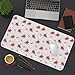 Christmas Sleigh Desk Mat PU Leather Christmas Tree Mouse Pad Large Waterproof Gaming Pad Father Christmas Non-Slip Keyboard Writing Pad for Gamer Office&Home