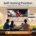 VIVOHOME 100 Inch 16:9 Pull Down Projector Screen, HD 4K Retractable Movie Screen for Indoor Home Theater and Office, Manual Projection Screen with Auto Locking (87W x 49H Inch Display Area)