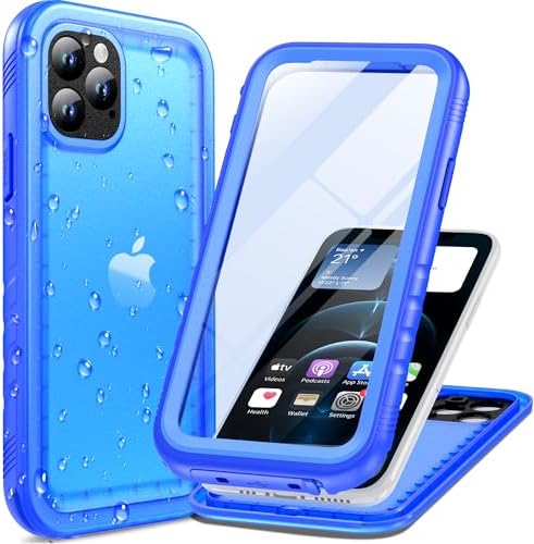 Cozycase TOP Militärschutz wasserdichte 360 Hülle Für iPhone 12 Pro Max | Outdoor Panzerhülle Full Armor Case, Vorne Hinten Komplett Schutz, Soßfest Staubschutz Baustelle Waterproo