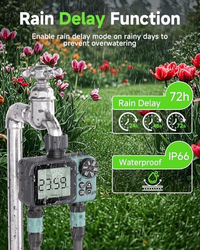Sprinkler Timer, Programmable Hose Timer for Automatic Watering - 3