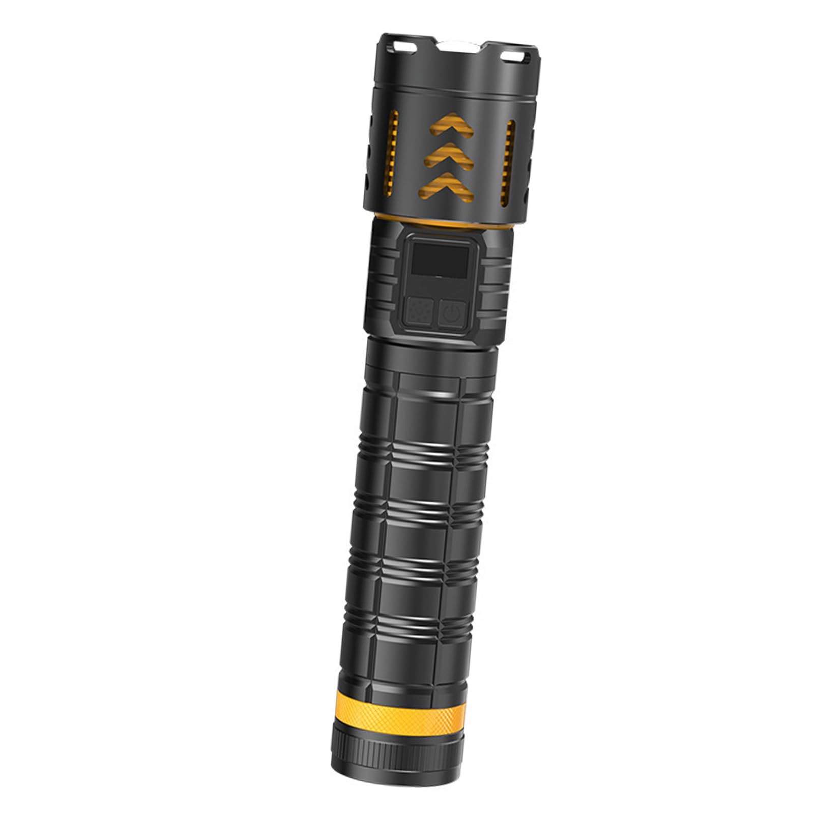 yanzunlrn Bright Beam Flashlight with 160M Reach, IP65 Aluminum Alloy Outdoor Torch for Camping Patrol Inspection and Backup Use, Black Torch Light Beam Lamp Field Lighting R