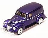1940 Ford Sedan Delivery, Purple - Motormax 73250P - 1/24 Scale Diecast Model Car by Motor Max
