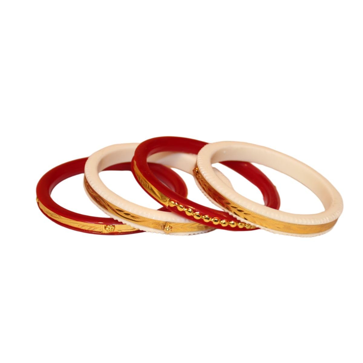BS JEWEL Gold Plated Plastic Light Weight Shakha Pola Bangle Set for Women (Set of 4) (2.4) (B0CSWDTVPR) Amazon Price History, Amazon Price Tracker