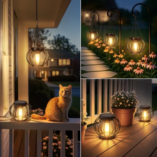 Lanterne solaire décorative, le cadeau idéal pour embellir un jardin