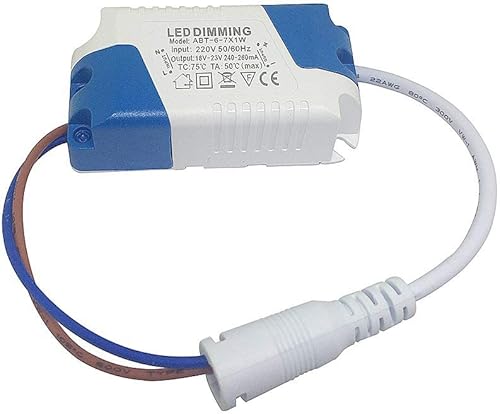 BSOD Conductor regulable del LED, 6-7W que amortigua el voltaje de entrada del transformador AC220V Salida DC15-28V corriente 280-300ma fuente de