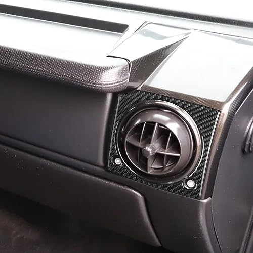 Real Premium Carbon Fiber Compatible with Hummer H2 2003 2004 2005 2006 2007 Accessories Car Dashboard air Vents Cover Sticker Decal Auto Interior Trim