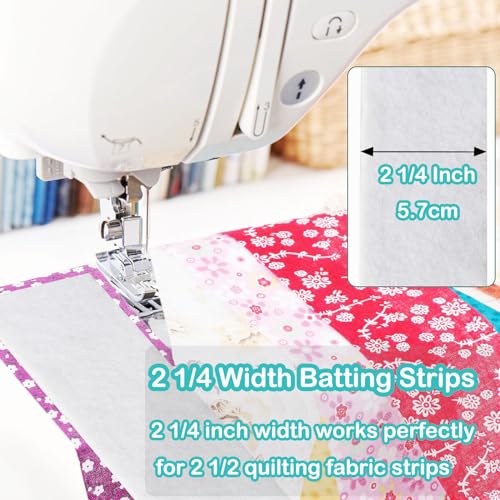 Yamamine JSM24ZHCJ02 2 Roll Jelly Roll Batting Strip 2 1/4 Inch Cotton Blend Fleece Batting thumb #3