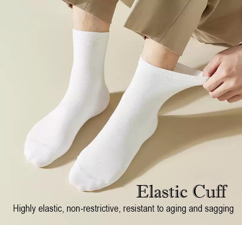 Thin 6 Pairs Mens Ankle Socks, Comfort Breathable Work Running Quarter Socks for Men - Image 5