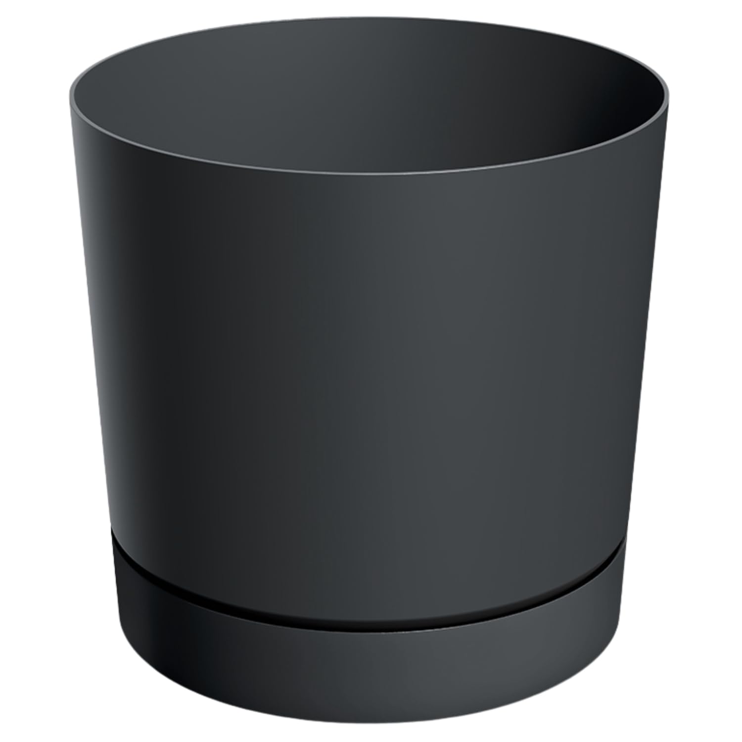 B2C Plant Pots Indoor Outdoor Plastic Marble Concrete Flowerpot Small Medium Large Tubo 5 Colours (Dark Grey, 40 cm) — image 1