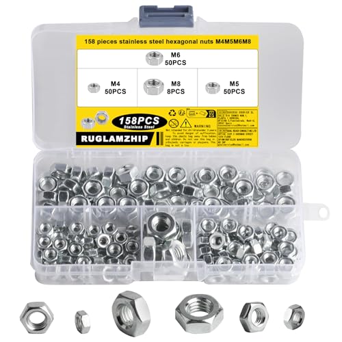 158 pcs tuercas hexagonales