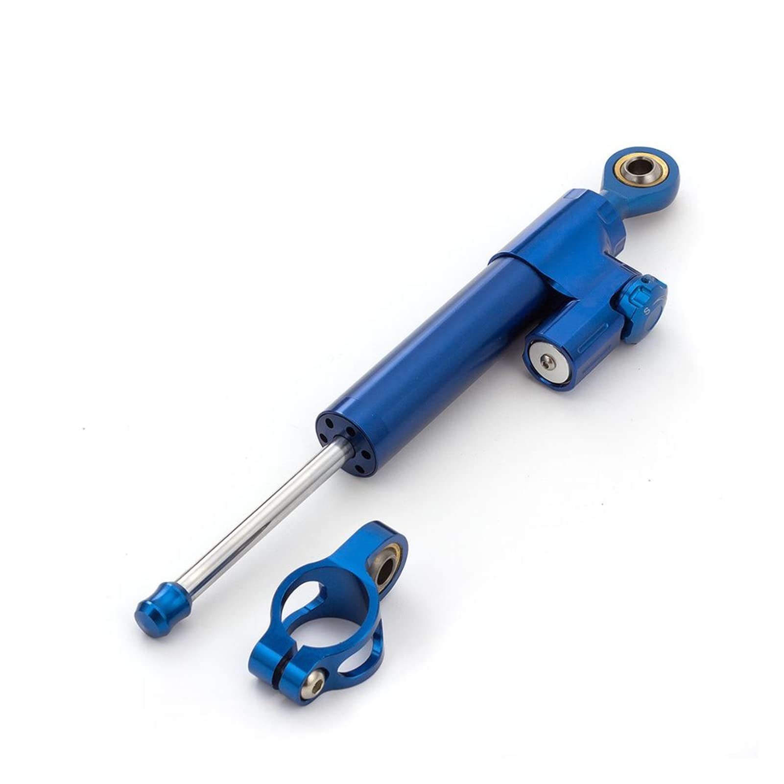 Motorcycle Steering Damper Stabilizer - CNC Aluminum Alloy, Adjustable, Fits Most Scooters & Bikes (Gold/Black)