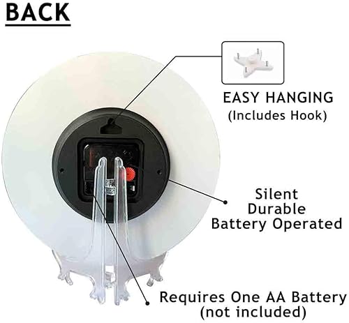 Miniatura 4 de Reloj de pared con diseño de flores de mandala verde azulado, funciona con pilas, reloj de pared de encaje étnico retro, silencioso, sin tictac, de