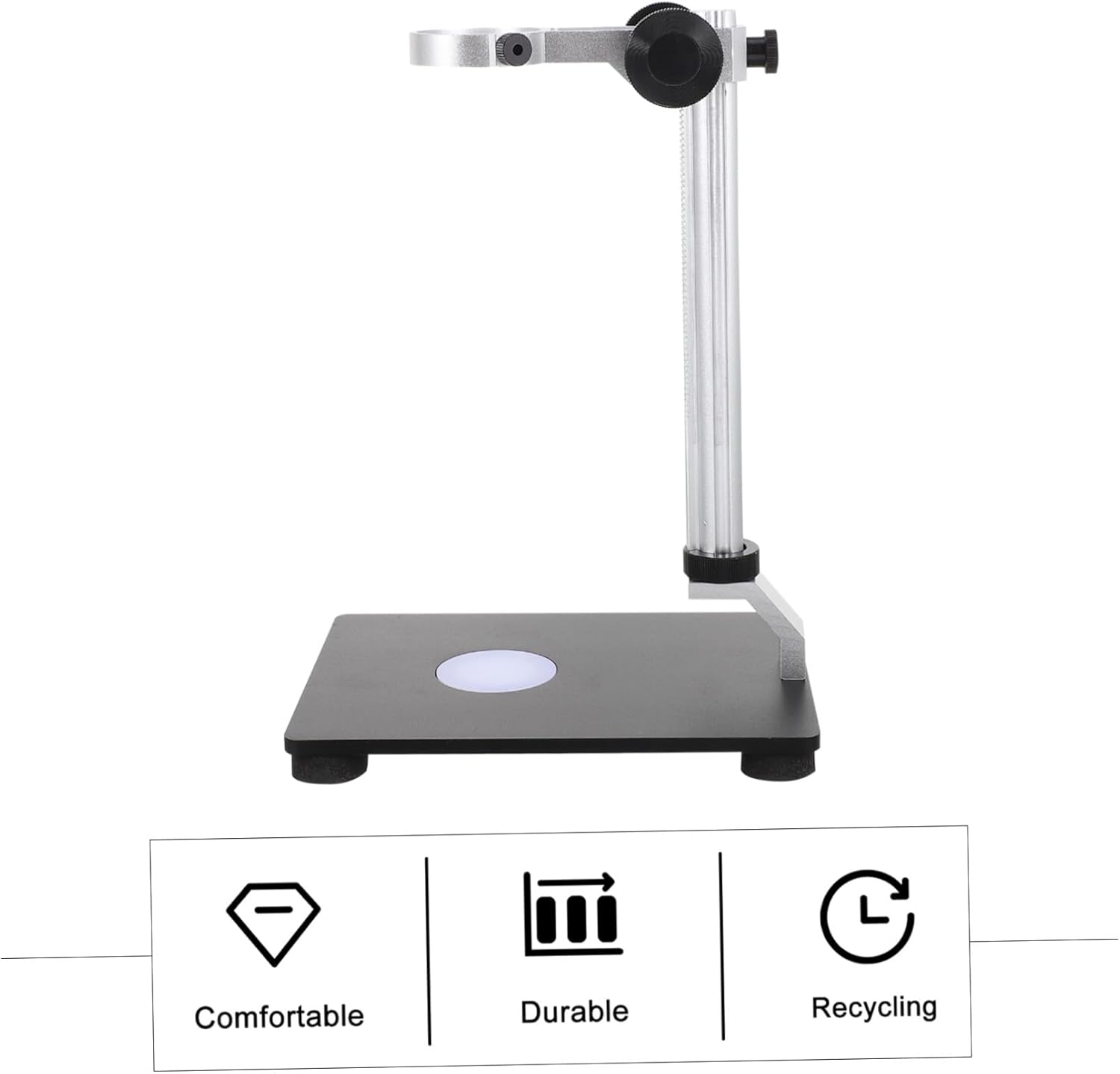 Microscope Camera Stand Bracket Holder Microscope Base Stand Sturdy and Adjustable for Adult