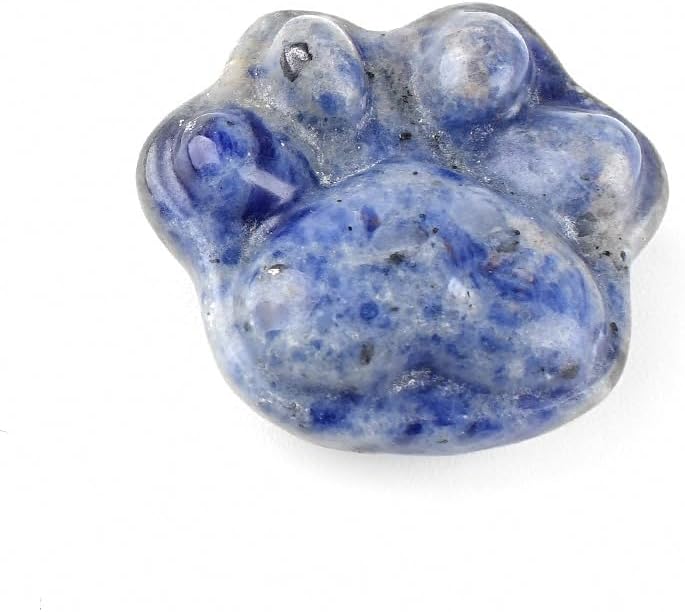 Lumisoul Crystal Agate Paw Carved Figurine Mini Animal Stone Decoration DIY Micro Landscape Desk Ornament (Mixed/Random)