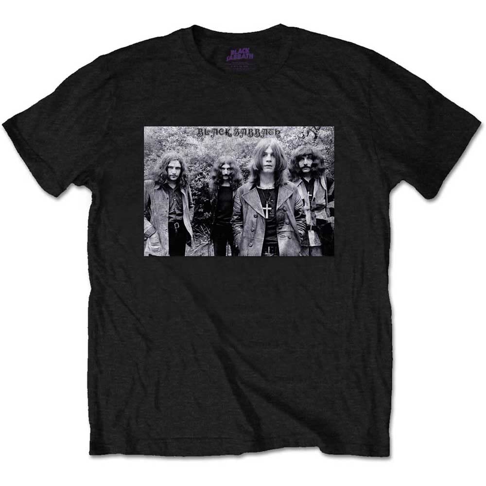 Rockoff Trade Men's Black Sabbath Group Shot T-Shirt, Black (Black Black), X-Large