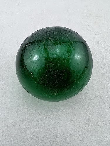Green Decorative Reproduction Blown Glass Float Fishing Buoy Ball (3