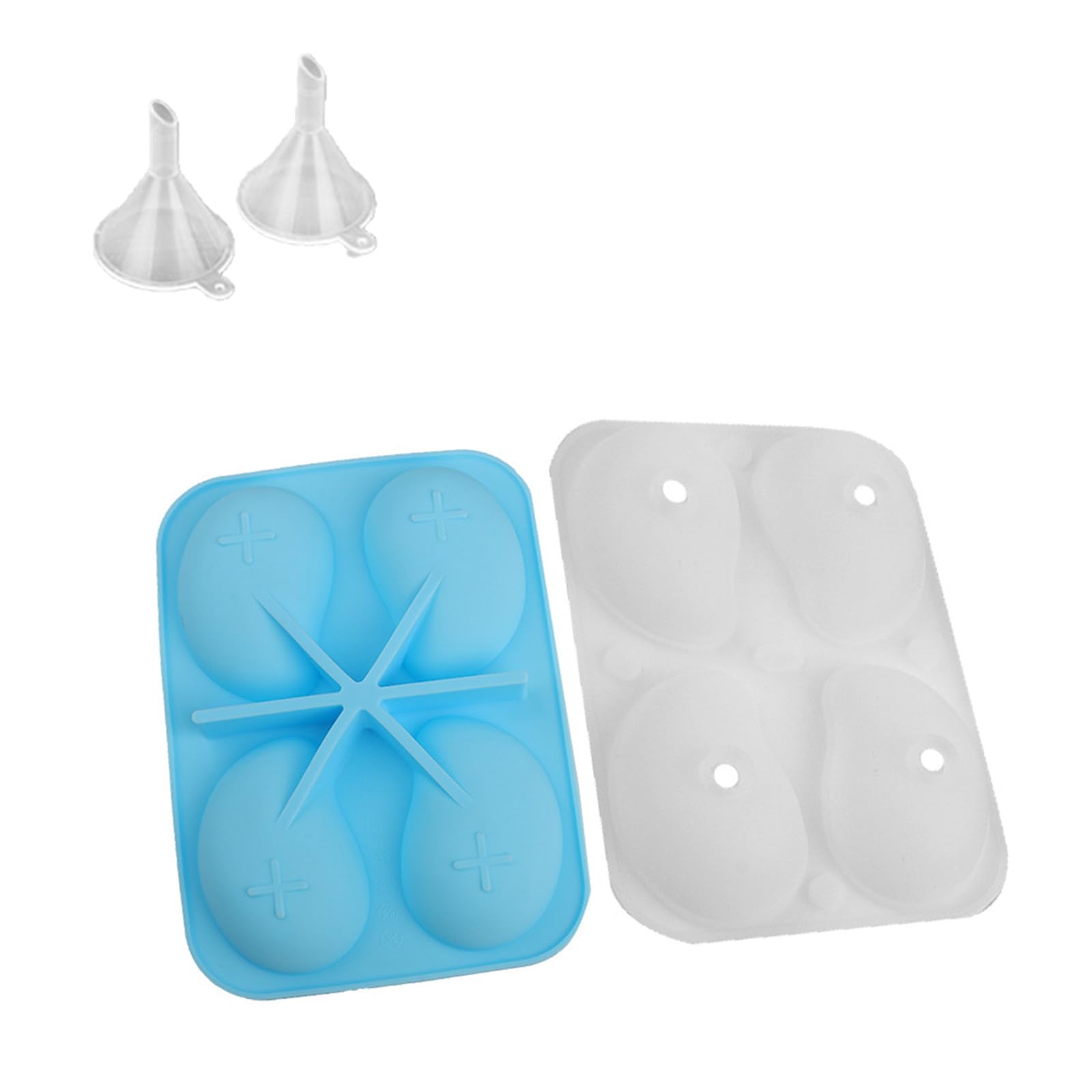 Kalttoy Professional 4 Section Mangoes Baking Molds Nonstick for Dessert Pastries Kitchen Tool Silicone Mangoes Cake Molds