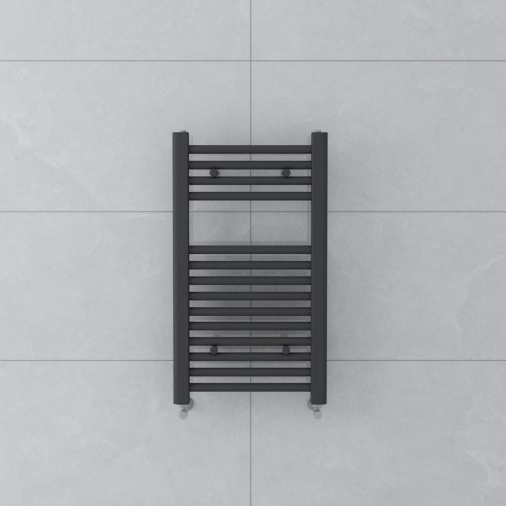 Warmehaus Towel Radiator 700x400mm Grey Bathroom Towel Rail Straight