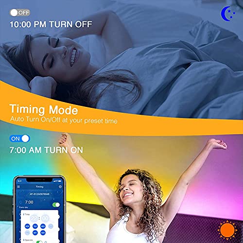 Volivo Led Lights For Bedroom 100Ft (2 Rolls Of 50Ft), Smart Led Strip Lights With App Controlled, Music Sync Color Changing Led Lights For Room Home Party Decoration #TOP3