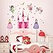 Stickers muraux Motifs Princesse Fée Licorne Château