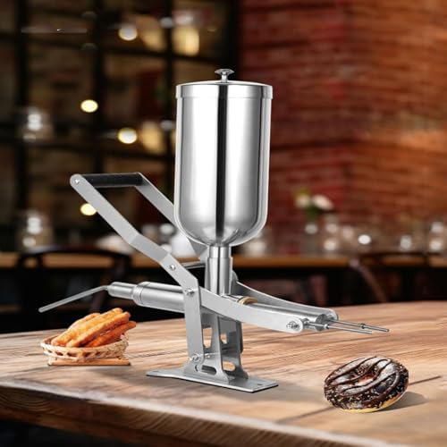Machine de remplissage de beignets manuelle, commerciale ou domestique, en acier inoxydable, injecteur de crème pour remplissage de gelée de beignets, grande...