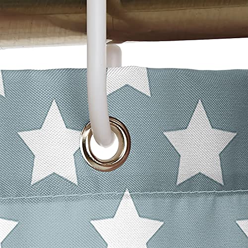 Rideau de douche anti moisissure polyester imperméable motif étoiles - 4