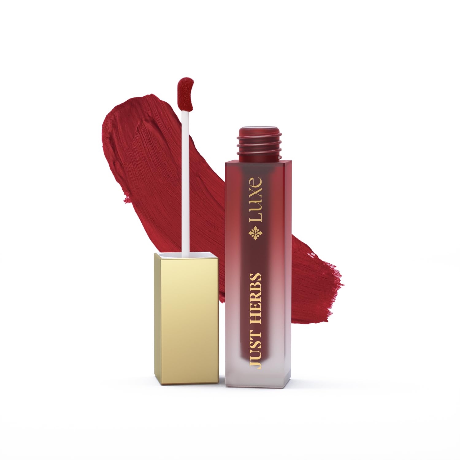 Just Herbs Luxe Dream Muse Mousse Liquid Lipstick | Luxury Makeup | Velvet Matte | Long Lasting & Transferproof Formula | Ayurvedic Lipstick – 3.5 ml (08 MAROON DESIRE)-image-18