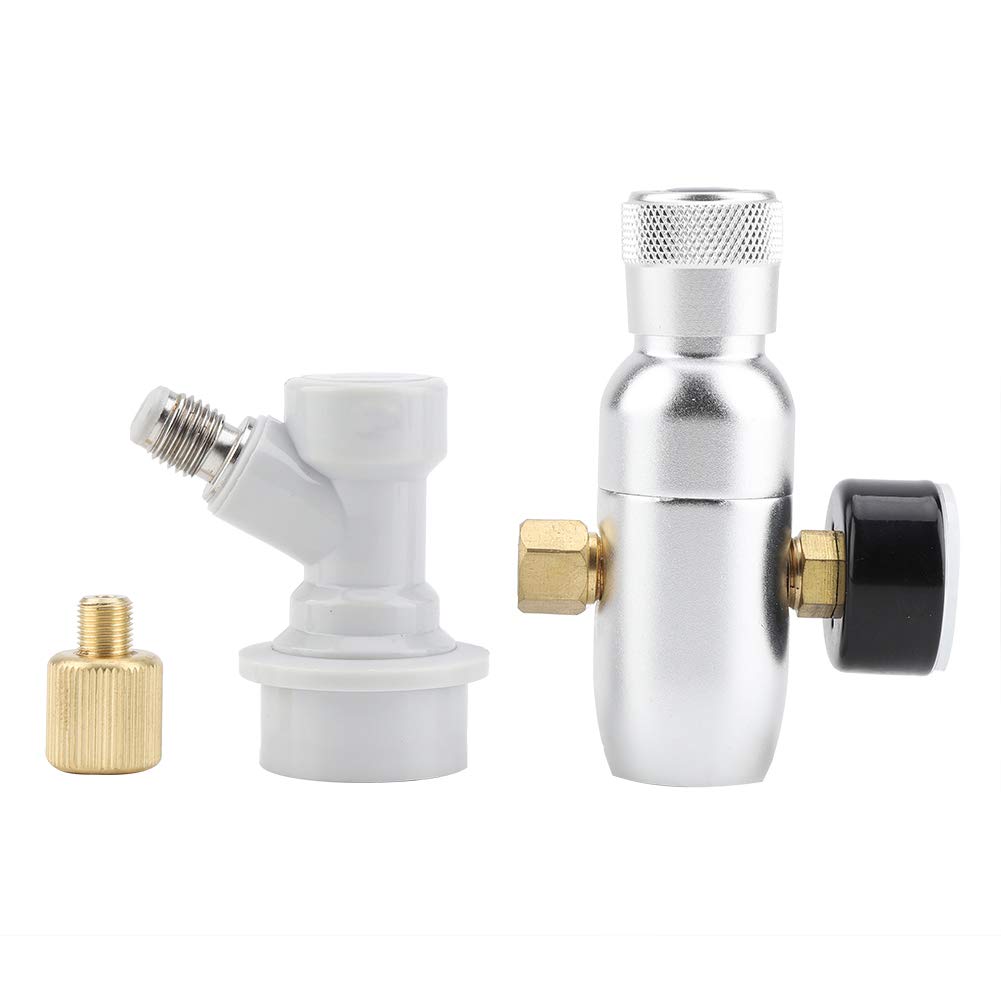 Régulateur de Bière 16g Homebrew Co2 Kit Chargeur Distributeur de Co2 pour Fûts de Bière à Usage Intensif (0-60PSI)