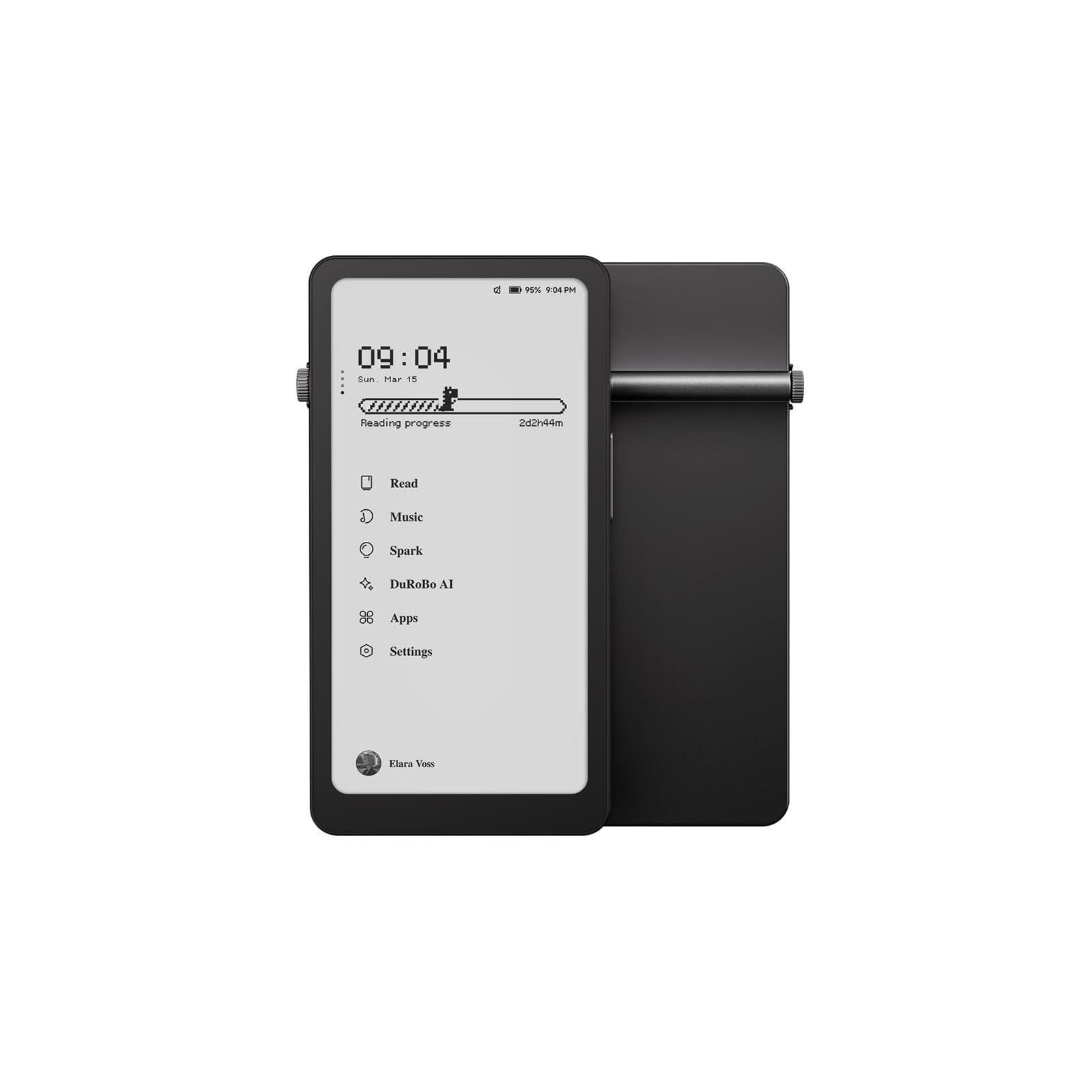 Krono - Hub inteligente de enfoque ePaper de 6.1 pulgadas, tableta de papel de 300 PPI 6G 128G, con dial inteligente, un lector electrónico, guardián de ideas y reproductor de audio, todo en