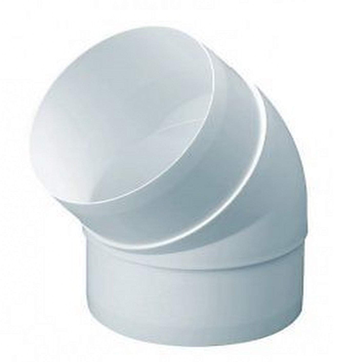 Mouldstop 100mm 4" Solid Ducting 45 Degree Elbow