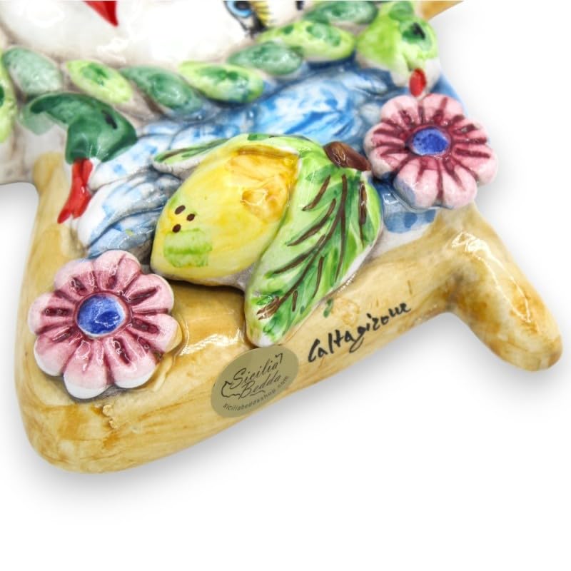 Cerámica Trinacria de Caltagirone decorada a mano Sicilia Bedda 3