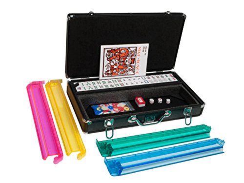 Set de Mahjong con Caja de Aluminio Negro miniatura 2