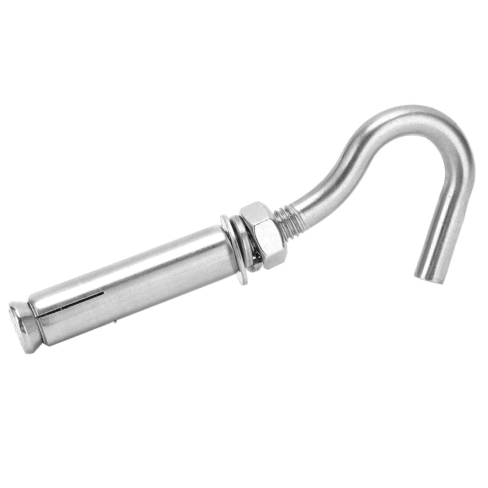 Pissente 10Pcs Expansion Hooks 304 Stainless Steel Bolts Wall Concrete Brick Expansion Hooks Bolts Hardware Tools for Wall Concrete Brick