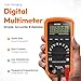 GroundLuxe Auto-Ranging Digital Multimeter – Best and Easiest Multimeter for Testing grounding Sheets and Mats, Instructions Included, Large Backlit LCD, Continuity Testing
