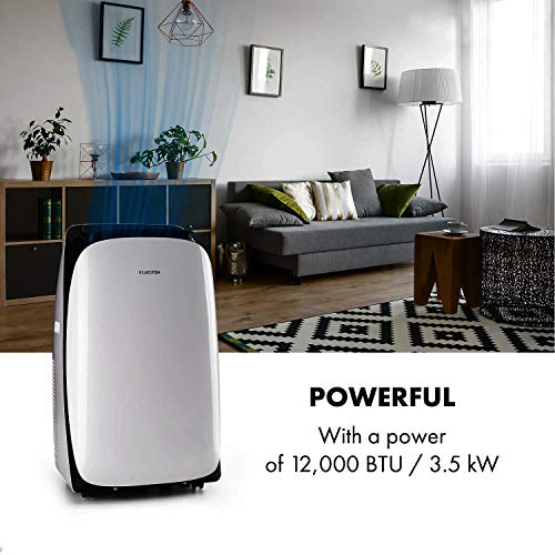 Klarstein Metrobreeze 12 Las Vegas- 3- in- 1 Klimaanlage: Kühlung, Entfeuchtung, Ventilation (EEK: A, 12.000 BTU, 3 Betriebsmodi, Sleep Mode, Eco- Mode, 16- 32 °C, Oszillation) mattschwarz-3