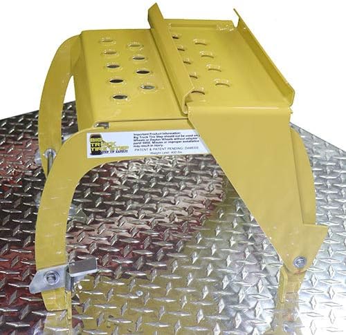 Unique Truck Equipment Big Truck Tire Step 1-Step 5100, Silver Aluminum & Steel, Modern Style, 400 lb Capacity
